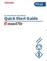 Toshiba e-STUDIO 170 Quick Start Manual preview