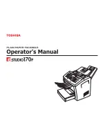 Toshiba e-STUDIO 170F Operation Manual предпросмотр