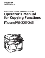 Toshiba E-Studio 182 Operator'S Manual предпросмотр