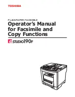 Toshiba E-Studio 190F Operator'S Manual предпросмотр