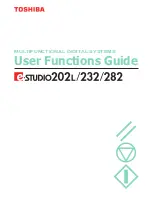 Toshiba E studio 232/282/202l User Functions Manual preview