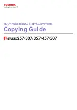 Toshiba e-STUDIO 257 Copying Manual предпросмотр