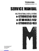Toshiba e-Studio 350 Service Manual preview