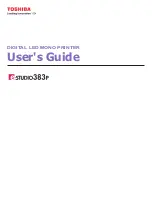 Preview for 1 page of Toshiba e-Studio 383P User Manual