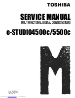 Toshiba e-STUDIO 4500c Service Manual preview