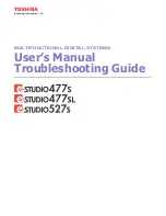 Toshiba E-studio 477s User'S Manual And Troubleshooting Manual preview