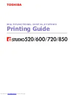 Toshiba e-STUDIO 520 Printing Manual предпросмотр