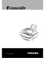 Toshiba e-Studio 60F User Manual preview