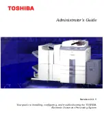 Предварительный просмотр 1 страницы Toshiba e-STUDIO GL-1010 Administrator'S Manual