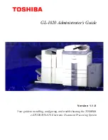 Предварительный просмотр 1 страницы Toshiba e-STUDIO GL-1020 Administrator'S Manual