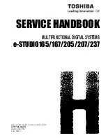 Preview for 1 page of Toshiba e-STUDIO165 Service Manual