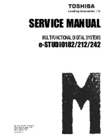 Toshiba e-studio182 Service Manual preview