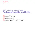 Toshiba E-STUDIO2006 Software Installation Manual предпросмотр