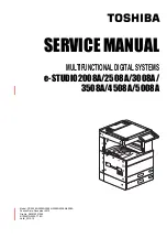 Предварительный просмотр 1 страницы Toshiba E-STUDIO2008A Service Manual