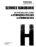 Предварительный просмотр 1 страницы Toshiba e-studio205L Service Handbook