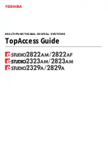 Toshiba E-STUDIO2323AM Topaccess Manual preview