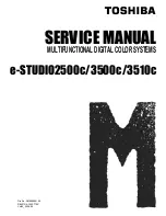 Предварительный просмотр 1 страницы Toshiba e-STUDIO2500c Service Manual