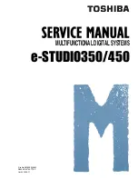 Предварительный просмотр 1 страницы Toshiba e-STUDIO350 Service Manual