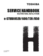 Предварительный просмотр 1 страницы Toshiba E-STUDIO520 Service Manual