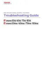 Предварительный просмотр 1 страницы Toshiba e-STUDIO556 Troubleshooting Manual