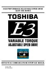 Preview for 1 page of Toshiba E3 Manual