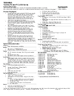 Preview for 1 page of Toshiba e350 Series Specifications