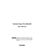Preview for 1 page of Toshiba e400 Series User Manual