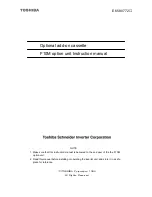 Preview for 1 page of Toshiba E6580772 Instruction Manual