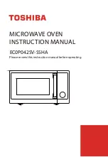 Предварительный просмотр 1 страницы Toshiba EC0P042SV-SSHA Instruction Manual