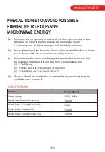 Preview for 3 page of Toshiba EC9P032SV-SV Instruction Manual