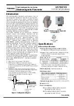 Preview for 1 page of Toshiba Electromagnetic Flowmeter LF470/LF612 Specification Sheet