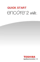 Toshiba Encore 2 Write Quick Start Manual preview