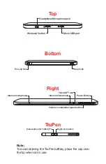 Preview for 4 page of Toshiba Encore 2 Write Quick Start Manual