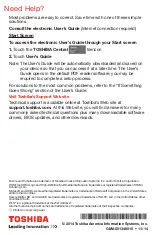 Preview for 8 page of Toshiba Encore 2 Write Quick Start Manual