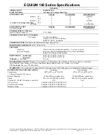 Preview for 3 page of Toshiba Equium 100 Specification Sheet