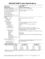 Предварительный просмотр 2 страницы Toshiba Equium 7000D Specification Sheet