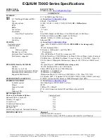 Preview for 4 page of Toshiba Equium 7300D Specification Sheet