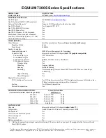 Preview for 2 page of Toshiba Equium 7300S SERIES Specification Sheet