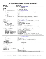 Preview for 4 page of Toshiba Equium 7300S SERIES Specification Sheet