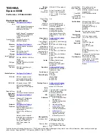 Preview for 1 page of Toshiba Equium 8000S Specification Sheet