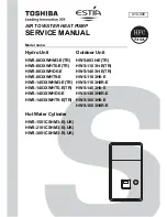 Toshiba ESTIA HWS-1501CSHM3-E Service Manual preview