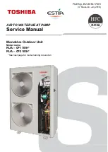 Toshiba Estia RUA-CP1701H Service Manual предпросмотр