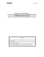 Preview for 1 page of Toshiba ETB003Z Instruction Manual