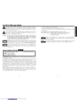 Preview for 2 page of Toshiba EW25U - TDP WXGA DLP Projector Owner'S Manual