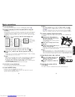 Предварительный просмотр 15 страницы Toshiba EW25U - TDP WXGA DLP Projector Owner'S Manual