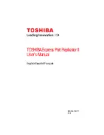 Toshiba Express Port Replicator II User Manual preview