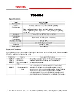 Preview for 5 page of Toshiba Extended Panel TOS-SN-1 Operation Manual