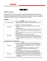 Preview for 6 page of Toshiba Extended Panel TOS-SN-1 Operation Manual