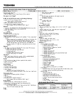 Toshiba F45-AV410 - Qosmio - Core 2 Duo 1.66 GHz Specifications preview