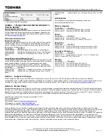 Preview for 2 page of Toshiba F45-AV410 - Qosmio - Core 2 Duo 1.66 GHz Specifications